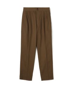 TOMORROWLAND / トゥモローランド スラックス・ドレスパンツ | コットンカルゼ バックベルト ペグトップスラックス SOLBIATI