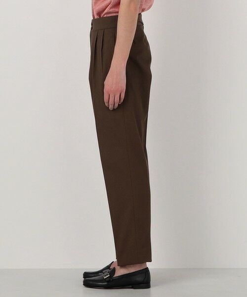 TOMORROWLAND / トゥモローランド スラックス・ドレスパンツ | コットンカルゼ バックベルト ペグトップスラックス SOLBIATI | 詳細4