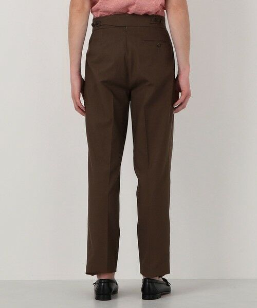 TOMORROWLAND / トゥモローランド スラックス・ドレスパンツ | コットンカルゼ バックベルト ペグトップスラックス SOLBIATI | 詳細5