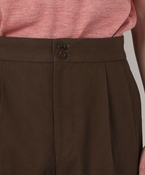 TOMORROWLAND / トゥモローランド スラックス・ドレスパンツ | コットンカルゼ バックベルト ペグトップスラックス SOLBIATI | 詳細6