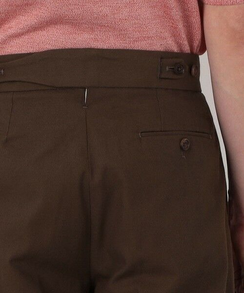 TOMORROWLAND / トゥモローランド スラックス・ドレスパンツ | コットンカルゼ バックベルト ペグトップスラックス SOLBIATI | 詳細7