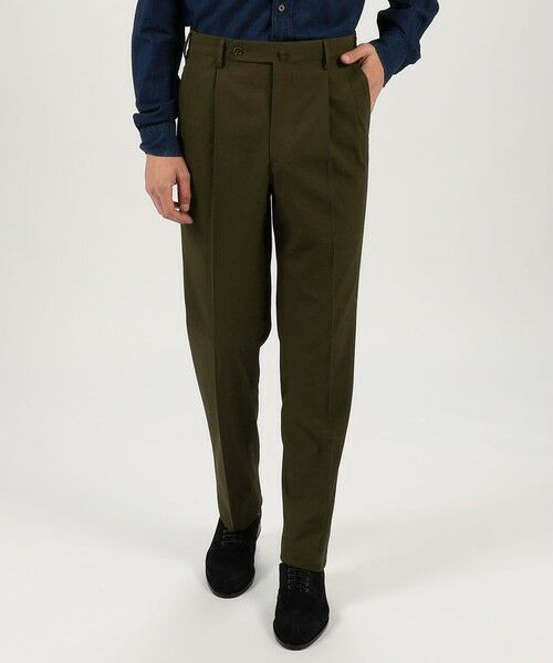 TOMORROWLAND / トゥモローランド スラックス・ドレスパンツ | コットンギャバジン 2プリーツスラックス | 詳細1