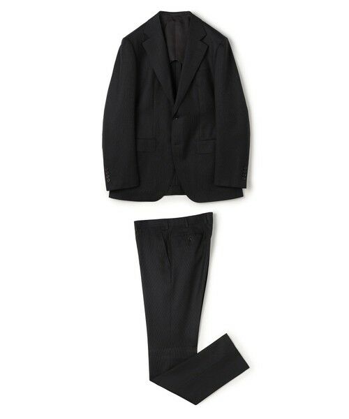 TOMORROWLAND / トゥモローランド セットアップ | ウールシルク シングルブレステッド 2Bスーツ TRAVELLER+SILK E.Zegna(16 グレーストライプ)