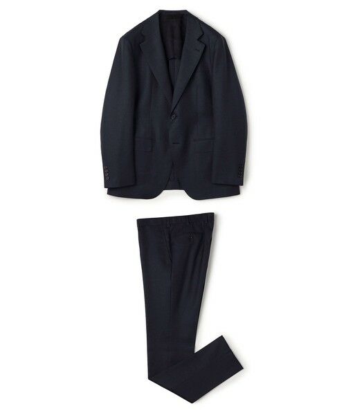 TOMORROWLAND / トゥモローランド セットアップ | ウールシルク シングルブレステッド 2Bスーツ TRAVELLER+SILK E.Zegna(67 ブルーシャークスキン)