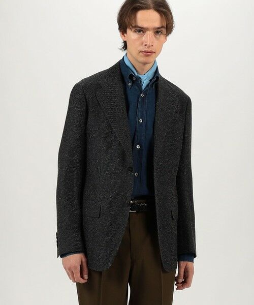 TOMORROWLAND / トゥモローランド テーラードジャケット | シルクウール シングルブレステッド 2Bジャケット | 詳細1
