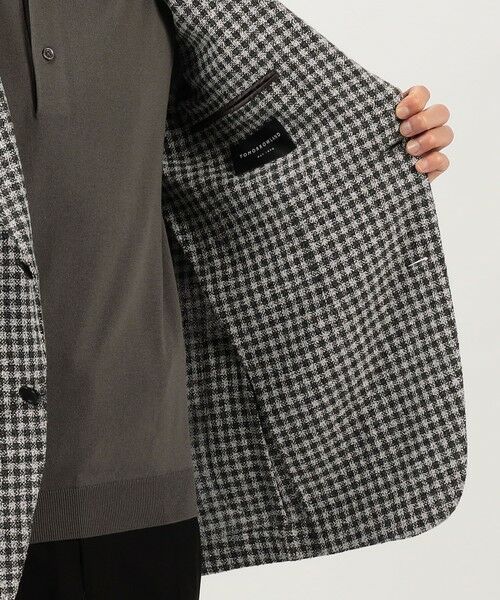 TOMORROWLAND / トゥモローランド テーラードジャケット | ヴィスコースコットンポリエステル サマーブークレ シングルブレステッド2Bジャケット ANGELICO | 詳細5
