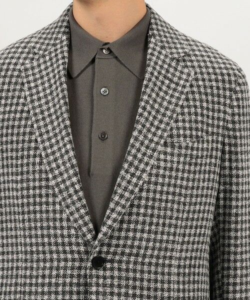 TOMORROWLAND / トゥモローランド テーラードジャケット | ヴィスコースコットンポリエステル サマーブークレ シングルブレステッド2Bジャケット ANGELICO | 詳細6