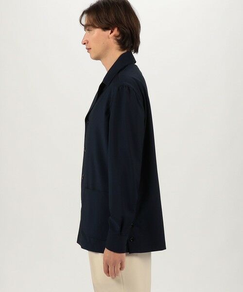 TOMORROWLAND / トゥモローランド ブルゾン | ウールトロピカル ハンドカバーシャツブルゾン | 詳細3