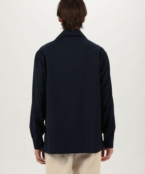 TOMORROWLAND / トゥモローランド ブルゾン | ウールトロピカル ハンドカバーシャツブルゾン | 詳細4