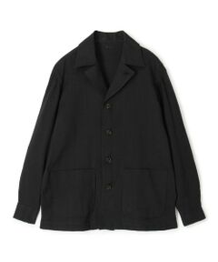 TOMORROWLAND / トゥモローランド ブルゾン | リネンコットンヘリンボーン ハンドカバーシャツブルゾン