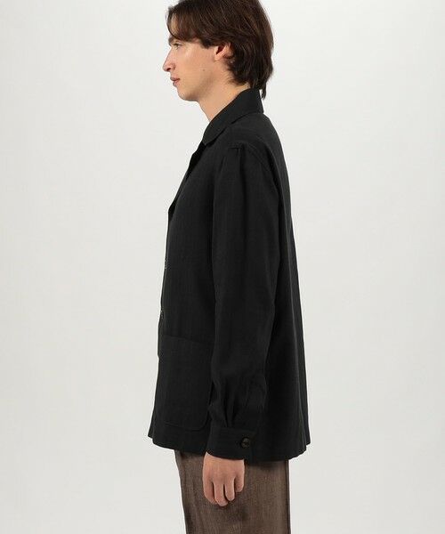 TOMORROWLAND / トゥモローランド ブルゾン | リネンコットンヘリンボーン ハンドカバーシャツブルゾン | 詳細3