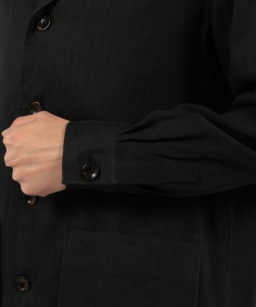 TOMORROWLAND / トゥモローランド ブルゾン | リネンコットンヘリンボーン ハンドカバーシャツブルゾン | 詳細7