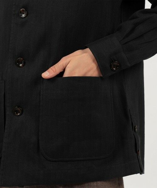 TOMORROWLAND / トゥモローランド ブルゾン | リネンコットンヘリンボーン ハンドカバーシャツブルゾン | 詳細8