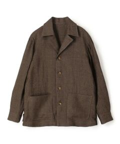 TOMORROWLAND / トゥモローランド ブルゾン | リネングレンチェック ハンドカバーシャツブルゾン