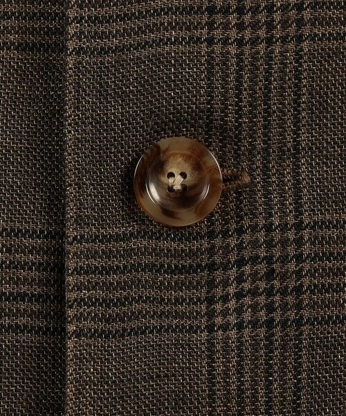 TOMORROWLAND / トゥモローランド ブルゾン | リネングレンチェック ハンドカバーシャツブルゾン | 詳細11