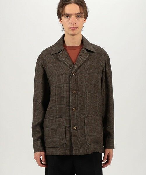TOMORROWLAND / トゥモローランド ブルゾン | リネングレンチェック ハンドカバーシャツブルゾン | 詳細2