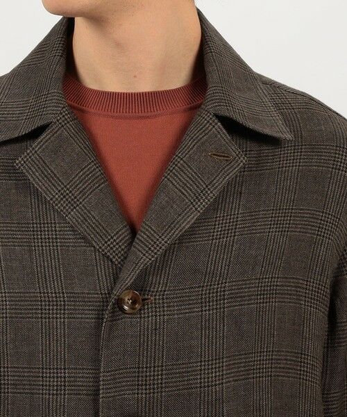 TOMORROWLAND / トゥモローランド ブルゾン | リネングレンチェック ハンドカバーシャツブルゾン | 詳細6