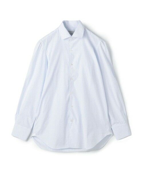 TOMORROWLAND / トゥモローランド シャツ・ブラウス | 【別注】Maria Santagelo コットンチェック ワンピースカラーシャツ（66 ブルー系）