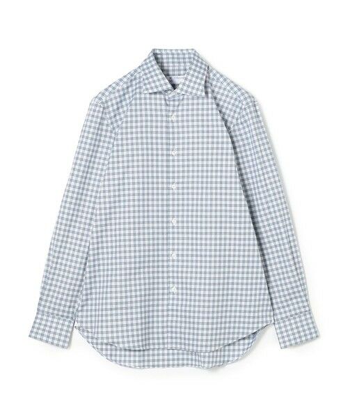 TOMORROWLAND / トゥモローランド シャツ・ブラウス | ERRICO FORMICOLA コットンチェック  ロングスリーブシャツ（66 ブルー系）