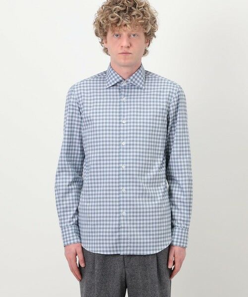 TOMORROWLAND / トゥモローランド シャツ・ブラウス | ERRICO FORMICOLA コットンチェック  ロングスリーブシャツ | 詳細3