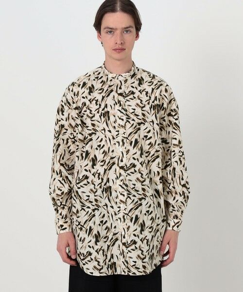 TOMORROWLAND / トゥモローランド シャツ・ブラウス | HAVERSACK ATTIRE コットン総柄 スタンドカラーロングスリーブシャツ | 詳細3