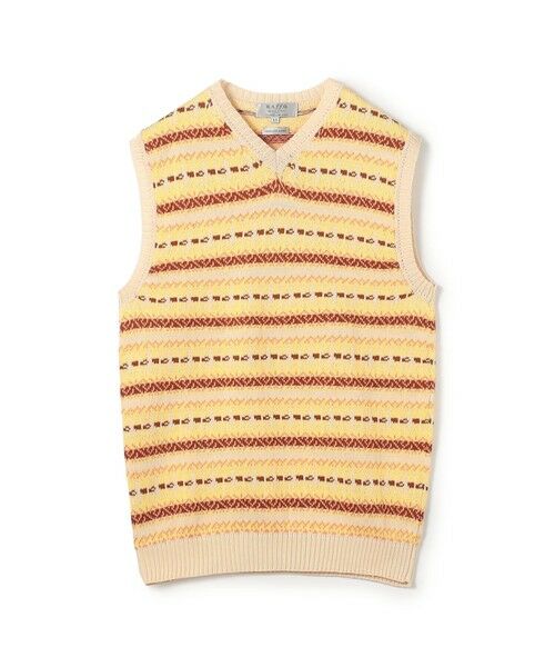 TOMORROWLAND / トゥモローランド ニット・セーター | 【別注】Raffa Molina コットン ニットベスト（24 イエロー系）