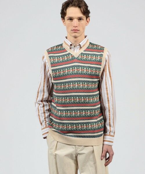TOMORROWLAND / トゥモローランド ニット・セーター | 【別注】Raffa Molina コットン ニットベスト | 詳細1