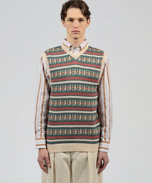 TOMORROWLAND / トゥモローランド ニット・セーター | 【別注】Raffa Molina コットン ニットベスト | 詳細2