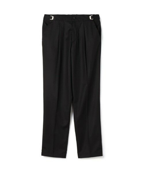 TOMORROWLAND / トゥモローランド スラックス・ドレスパンツ | Cellar Door LEO ポリエステルレーヨン サイドアジャスターパンツ（19 ブラック）
