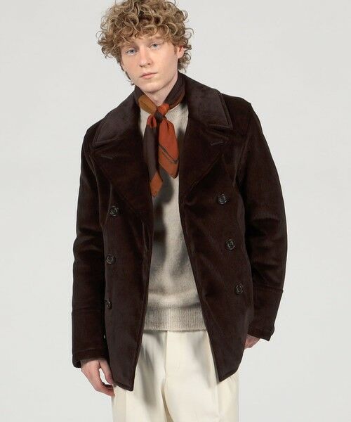 TOMORROWLAND / トゥモローランド ピーコート | Sealup コットンコーデュロイ Pコート | 詳細1