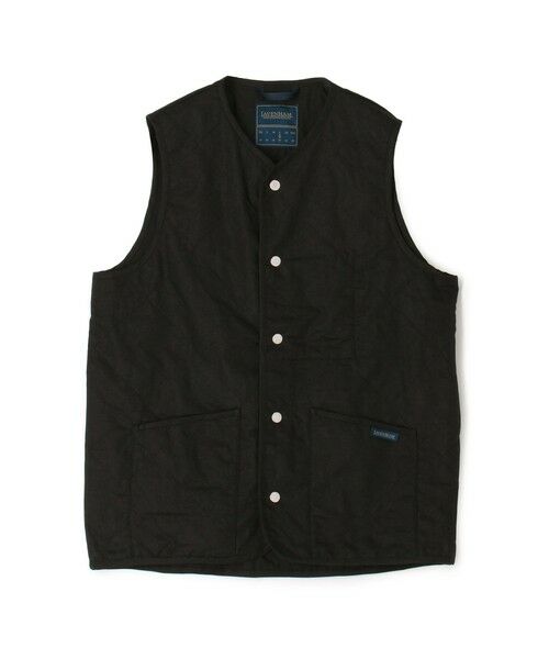 TOMORROWLAND / トゥモローランド ベスト | LAVENHAM UNWADDED THORNHAM リネンコットン キルティングベスト(19 ブラック)