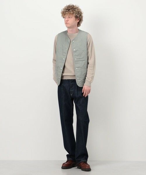 TOMORROWLAND / トゥモローランド ベスト | LAVENHAM UNWADDED THORNHAM リネンコットン キルティングベスト | 詳細1