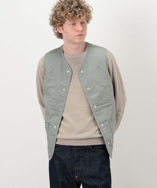 TOMORROWLAND / トゥモローランド ベスト | LAVENHAM UNWADDED THORNHAM リネンコットン キルティングベスト | 詳細2