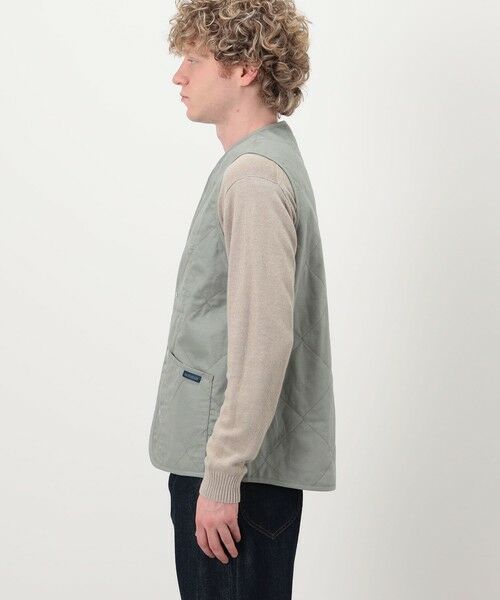 TOMORROWLAND / トゥモローランド ベスト | LAVENHAM UNWADDED THORNHAM リネンコットン キルティングベスト | 詳細4