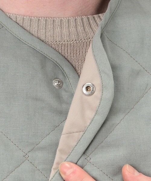 TOMORROWLAND / トゥモローランド ベスト | LAVENHAM UNWADDED THORNHAM リネンコットン キルティングベスト | 詳細7