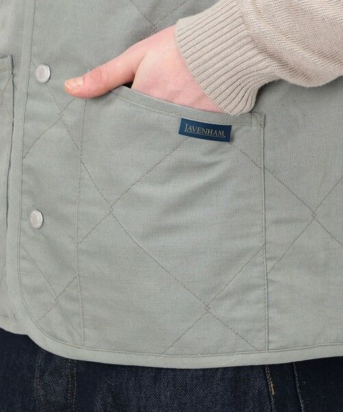 TOMORROWLAND / トゥモローランド ベスト | LAVENHAM UNWADDED THORNHAM リネンコットン キルティングベスト | 詳細9