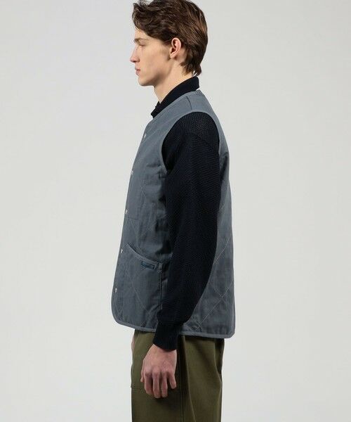 TOMORROWLAND / トゥモローランド ベスト | 【別注】LAVENHAM UNWADDED THORNHAM リネンコットン キルティングベスト | 詳細3