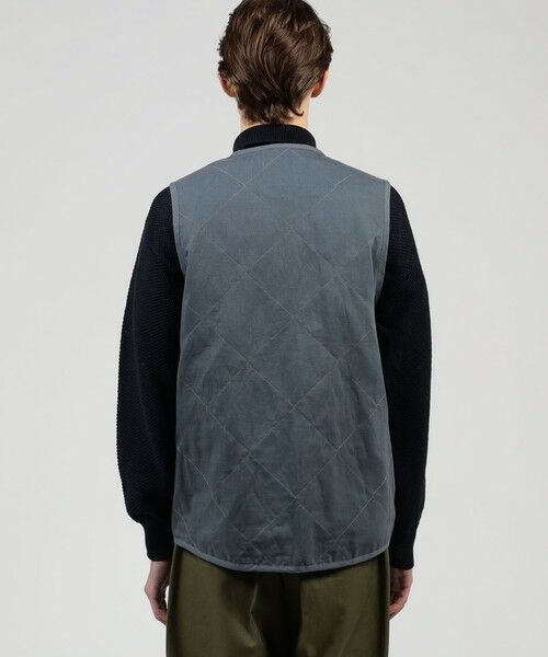 TOMORROWLAND / トゥモローランド ベスト | 【別注】LAVENHAM UNWADDED THORNHAM リネンコットン キルティングベスト | 詳細4