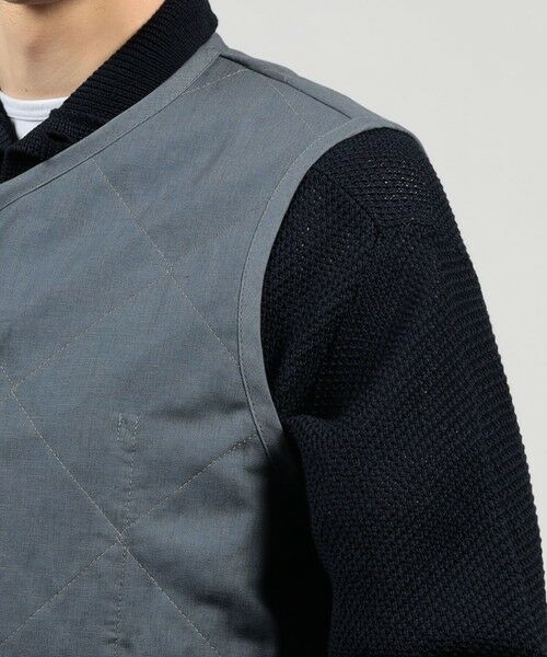 TOMORROWLAND / トゥモローランド ベスト | 【別注】LAVENHAM UNWADDED THORNHAM リネンコットン キルティングベスト | 詳細7