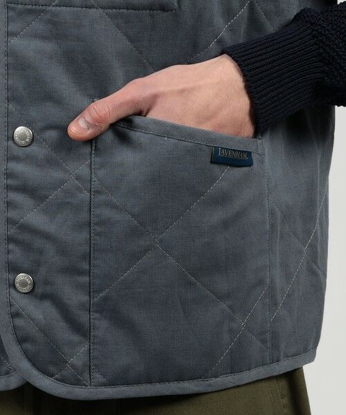 TOMORROWLAND / トゥモローランド ベスト | 【別注】LAVENHAM UNWADDED THORNHAM リネンコットン キルティングベスト | 詳細8