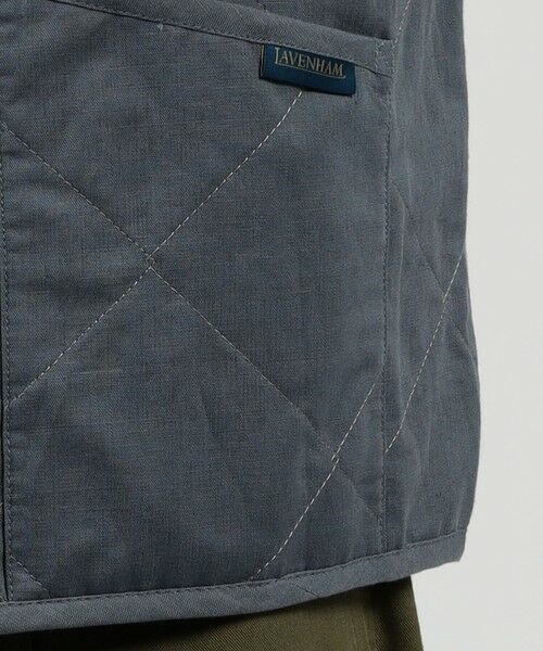 TOMORROWLAND / トゥモローランド ベスト | 【別注】LAVENHAM UNWADDED THORNHAM リネンコットン キルティングベスト | 詳細9