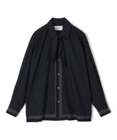 TOMORROWLAND / トゥモローランド シャツ・ブラウス | コットンレーヨン スカーフプリント ロングスリーブシャツ