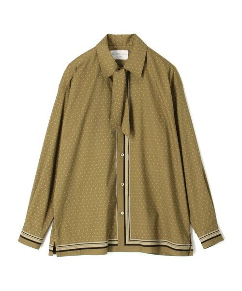TOMORROWLAND / トゥモローランド シャツ・ブラウス | コットンレーヨン スカーフプリント ロングスリーブシャツ（46 キャメル系）
