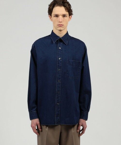TOMORROWLAND / トゥモローランド シャツ・ブラウス | コットンインディゴ セミワイドカラーシャツ CANCLINI | 詳細2