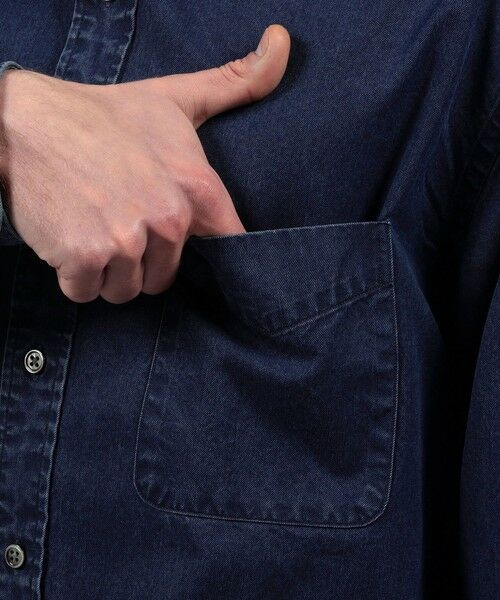 TOMORROWLAND / トゥモローランド シャツ・ブラウス | コットンインディゴ セミワイドカラーシャツ CANCLINI | 詳細7