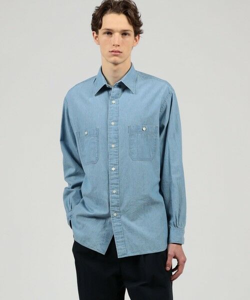 TOMORROWLAND / トゥモローランド シャツ・ブラウス | コットンダンガリー ダブルポケットシャツ CANCLINI | 詳細1