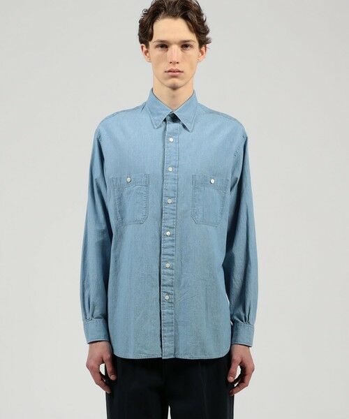TOMORROWLAND / トゥモローランド シャツ・ブラウス | コットンダンガリー ダブルポケットシャツ CANCLINI | 詳細2