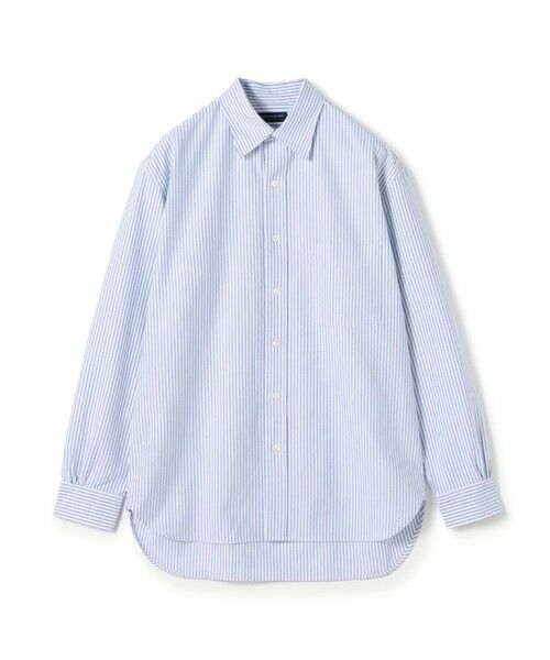 TOMORROWLAND / トゥモローランド シャツ・ブラウス | コットンオックスフォードストライプ ロングスリーブシャツ（64 ブルー系）