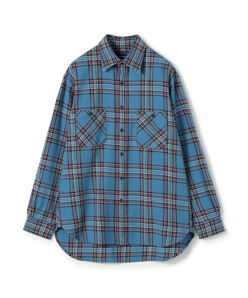 TOMORROWLAND / トゥモローランド シャツ・ブラウス | コットンビエラチェック ダブルポケット ロングスリーブシャツ（66 ブルー系）