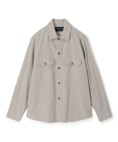 TOMORROWLAND / トゥモローランド シャツ・ブラウス | スビンコットン ダブルポケット シャツブルゾン（15 グレー）
